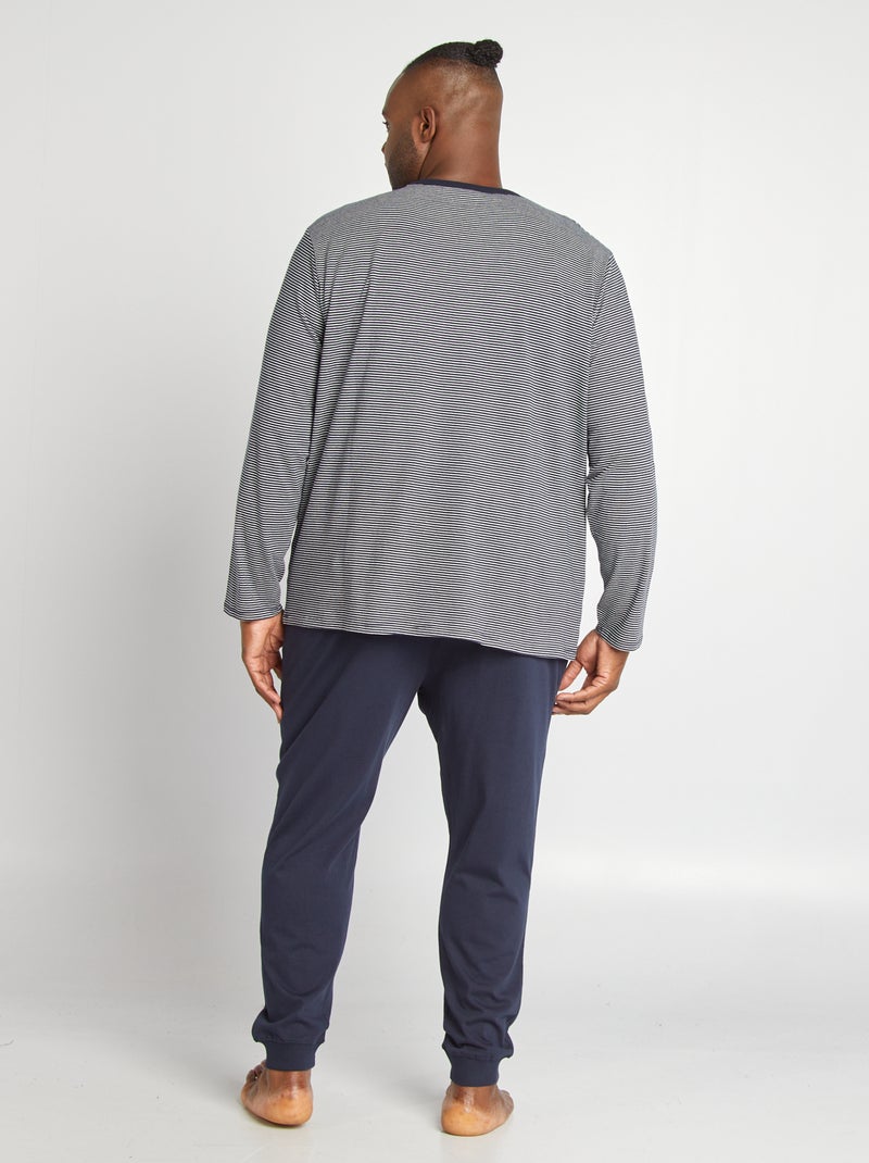 Pyjama van jersey - 2-delig BLAUW - Kiabi