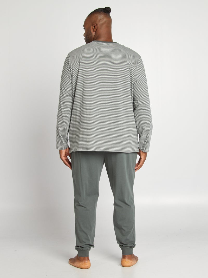 Pyjama van jersey - 2-delig GROEN - Kiabi