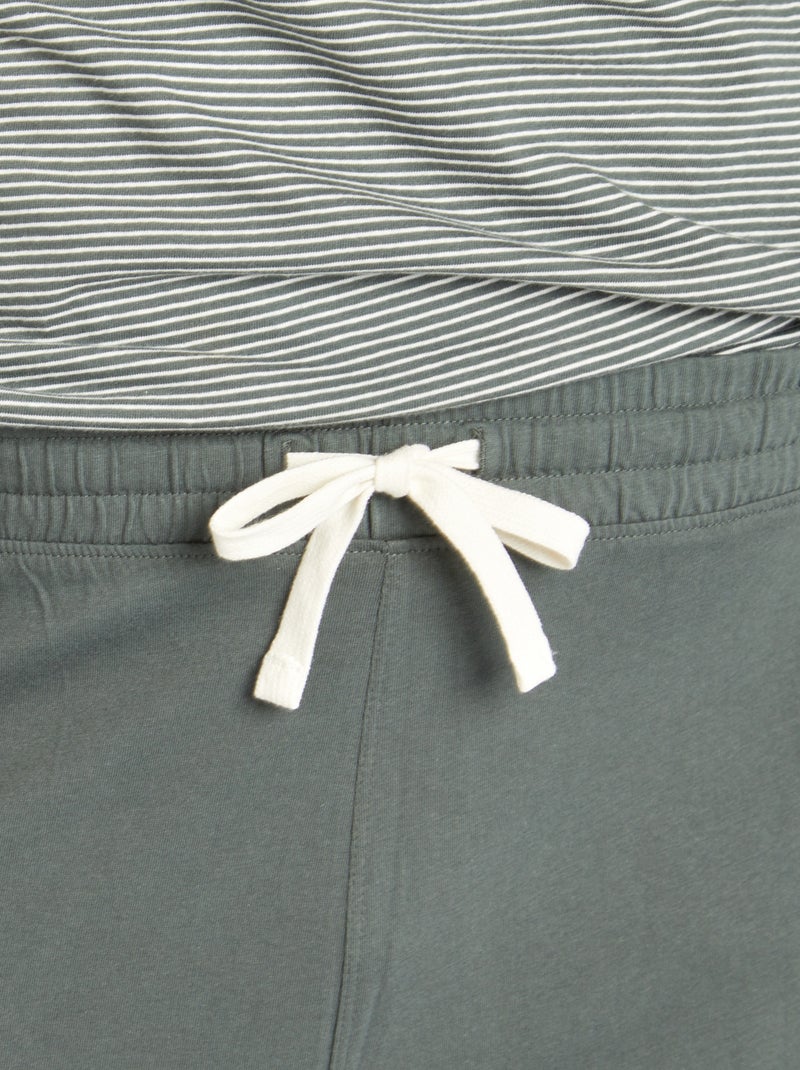 Pyjama van jersey - 2-delig GROEN - Kiabi