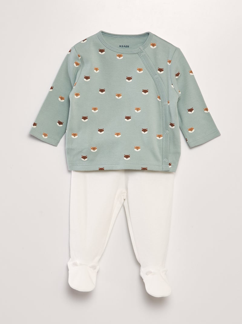 Pyjama van jersey BLAUW - Kiabi