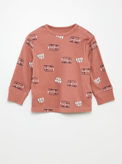 Pyjama van jersey met print - 2-delig - Kiabi