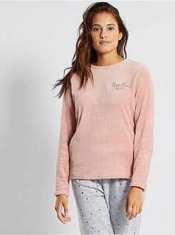 Pyjama van pluchetricot - Kiabi