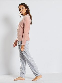 Pyjama van pluchetricot - Kiabi