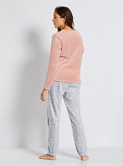 Pyjama van pluchetricot - Kiabi