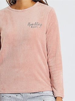 Pyjama van pluchetricot - Kiabi