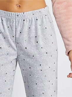 Pyjama van pluchetricot - Kiabi