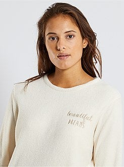 Pyjama van pluchetricot - Kiabi