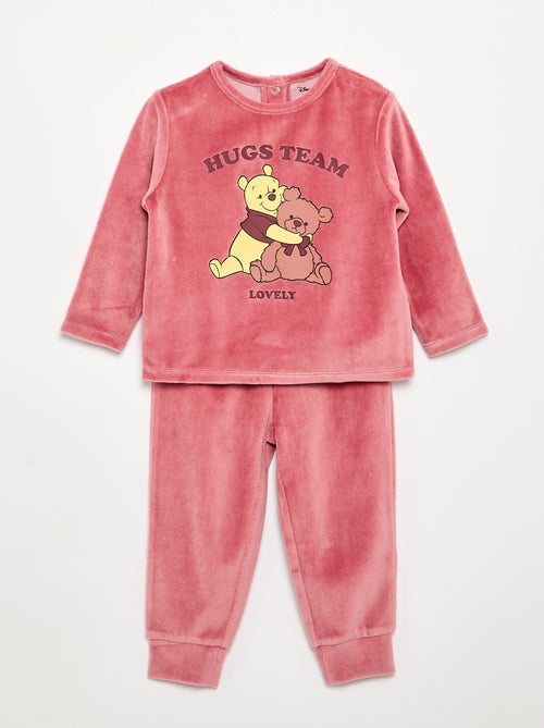 Pyjama van velours 2-delig 'Winnie' - Kiabi