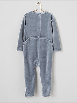Pyjama van velours met print - Kiabi