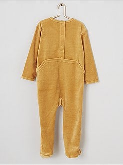 Pyjama van velours met print - Kiabi