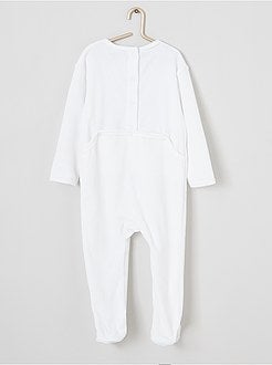 Pyjama van velours met print - Kiabi