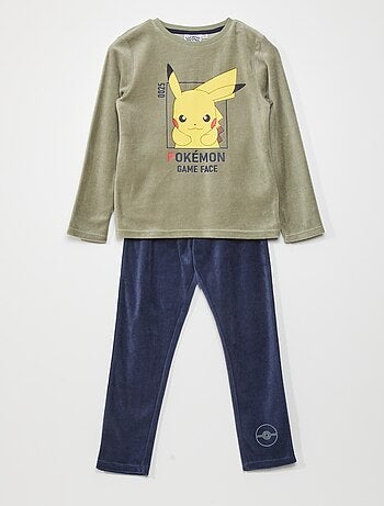 Pyjama van velours 'Pokémon' - 2-delig - Kiabi