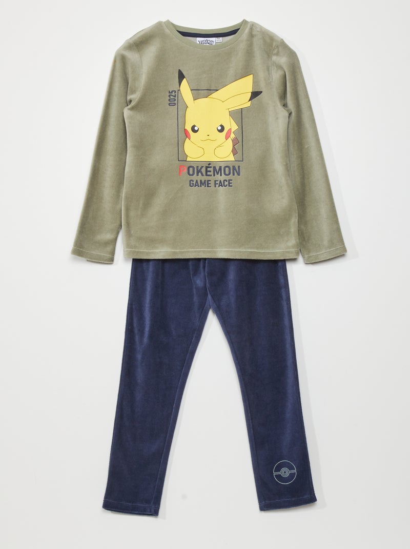 Pyjama van velours 'Pokémon' - 2-delig GRIJS - Kiabi
