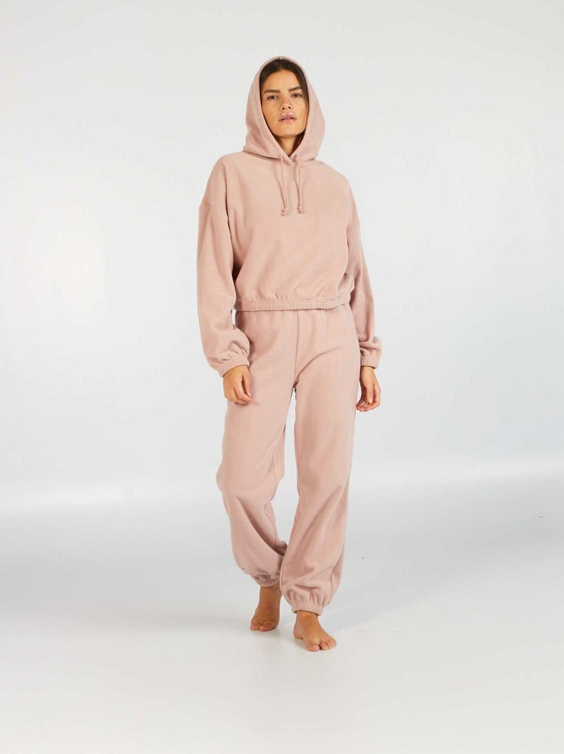 Pyjamabroek van fleece GRIJS - Kiabi