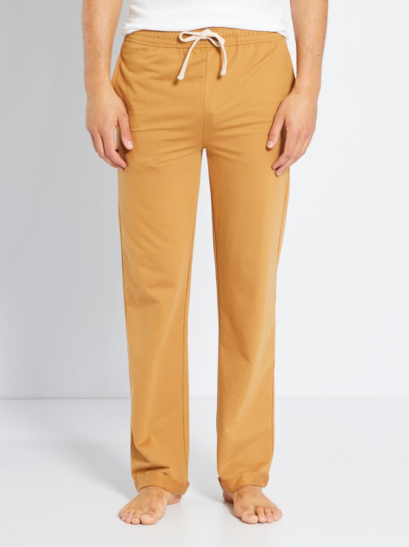 Pyjamabroek van lichte joggingstof BIEGE - Kiabi