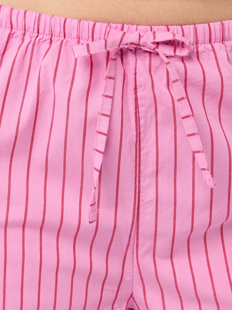Pyjamabroek van popeline Rose - Kiabi