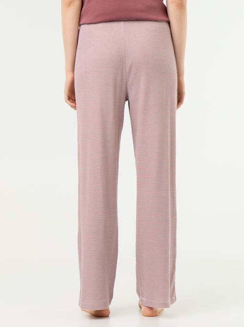 Pyjamabroek van ribgebreide stof - Kiabi Pyjamabroek van ribgebreide stof - Kiabi