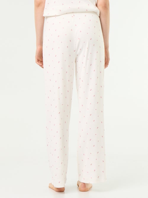Pyjamabroek van ribgebreide stof - Kiabi Pyjamabroek van ribgebreide stof - Kiabi