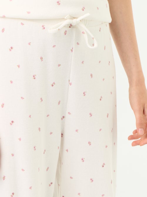 Pyjamabroek van ribgebreide stof - Kiabi Pyjamabroek van ribgebreide stof - Kiabi