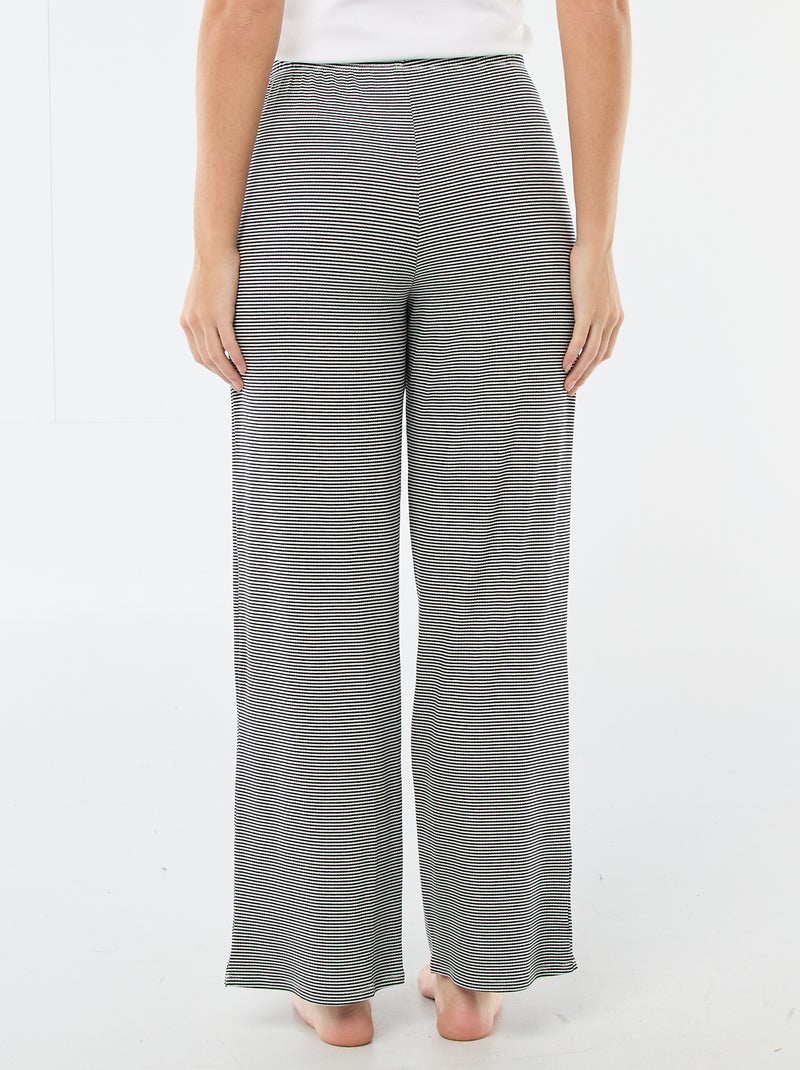 Pyjamabroek van stretchjersey Blauw - Kiabi