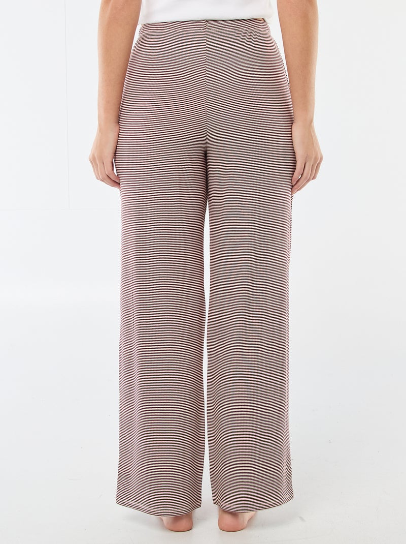 Pyjamabroek van stretchjersey Rood - Kiabi