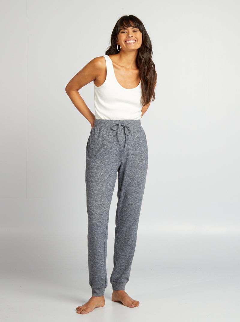 Pyjamabroek van tricot BLAUW - Kiabi