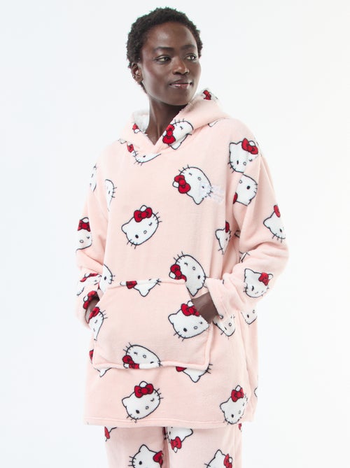 Pyjamahoodie met imitatieschapenvacht 'Hello Kitty' - Kiabi