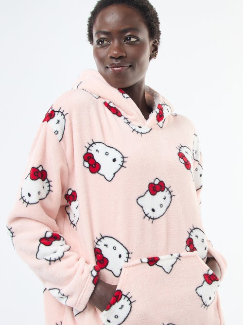 Pyjamahoodie met imitatieschapenvacht 'Hello Kitty' - Kiabi