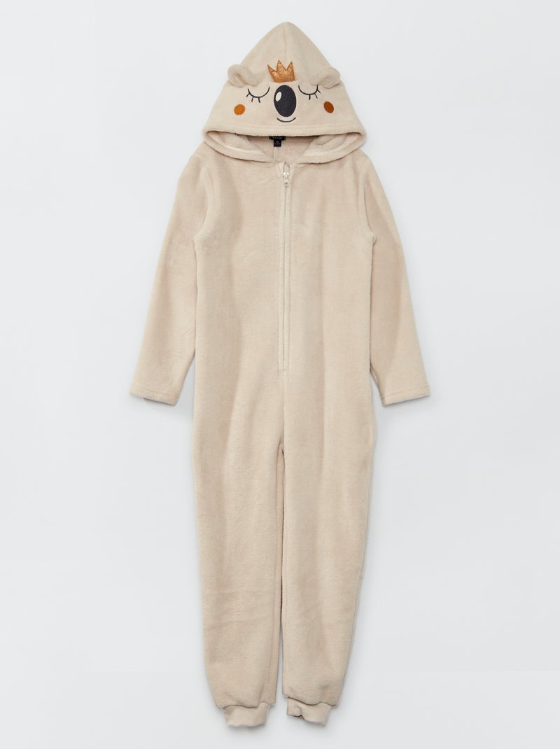 Pyjamapak met kap 'koala' GRIJS - Kiabi
