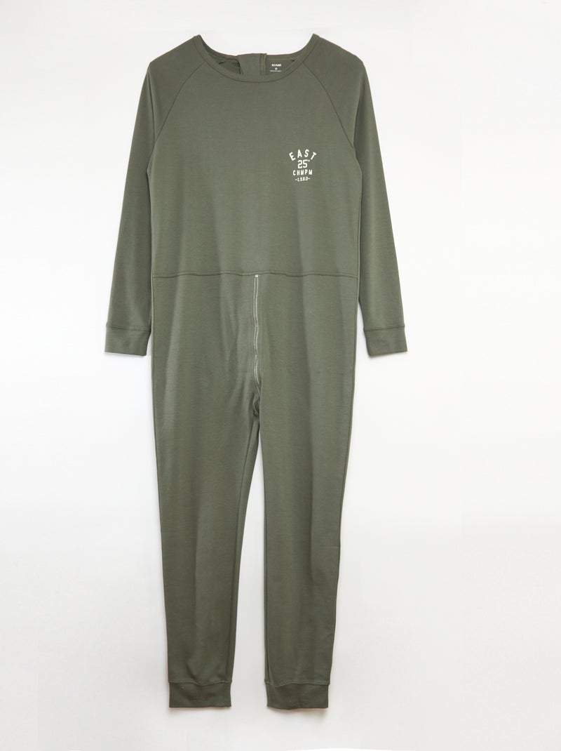 Pyjamapak met ritssluiting - So Easy GRIJS - Kiabi