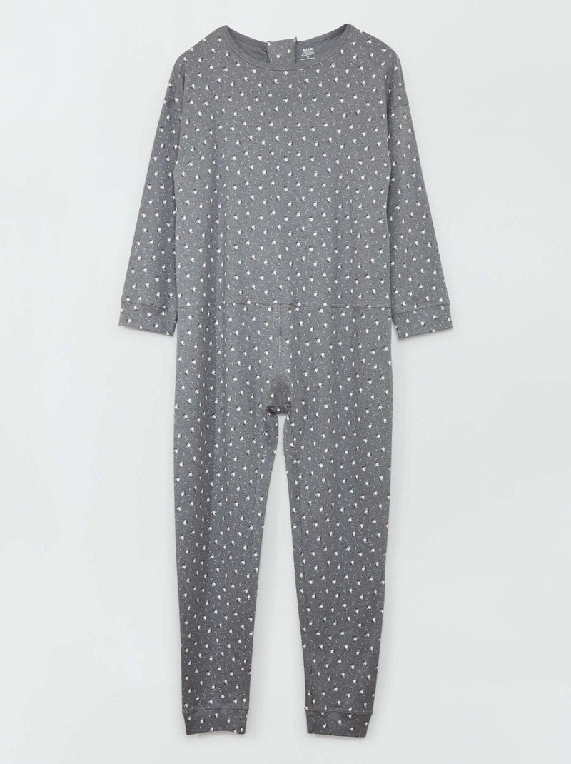 Pyjamapak met ritssluiting - So Easy GRIJS - Kiabi