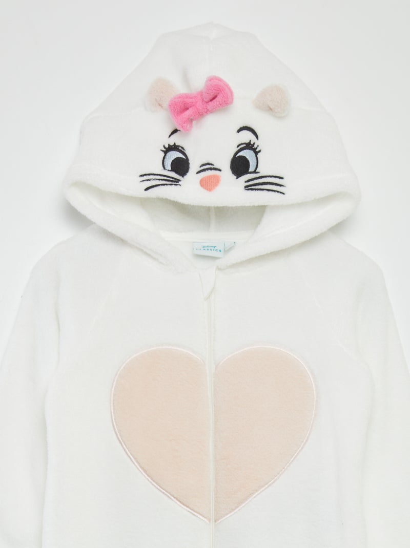 Pyjamapak van fleece 'Marie' WIT - Kiabi