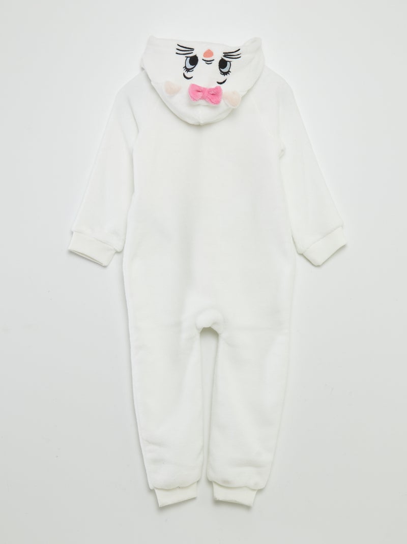 Pyjamapak van fleece 'Marie' WIT - Kiabi