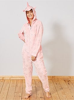 Pyjamapak van pluche 'eenhoorn' - Kiabi