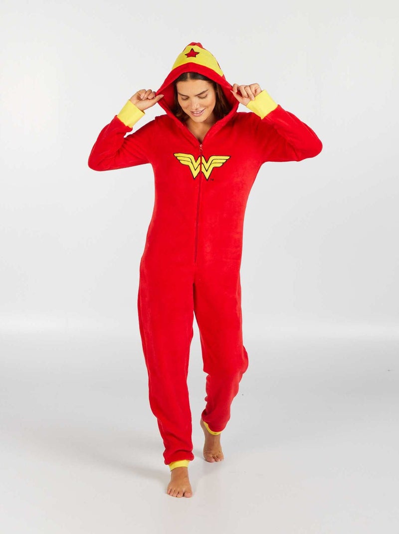 Pyjamapak van zachte tricot - Dc Cosmics Originals ROOD - Kiabi