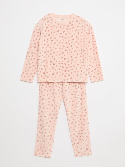 Pyjamapakje van fleece - Sweater + broek - 2-delig - Kiabi