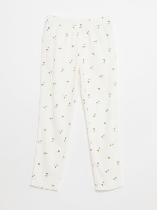 Pyjamapakje van fleece - Sweater + broek - 2-delig - Kiabi