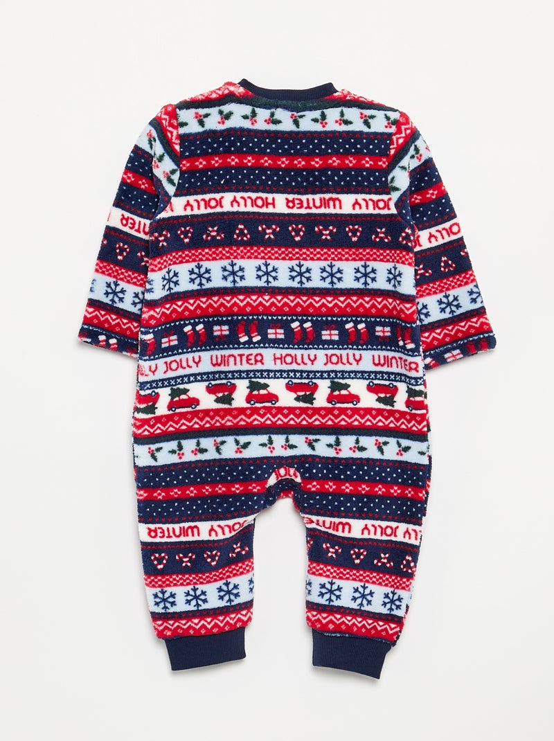 Pyjamapakje van fleece Blauw - Kiabi