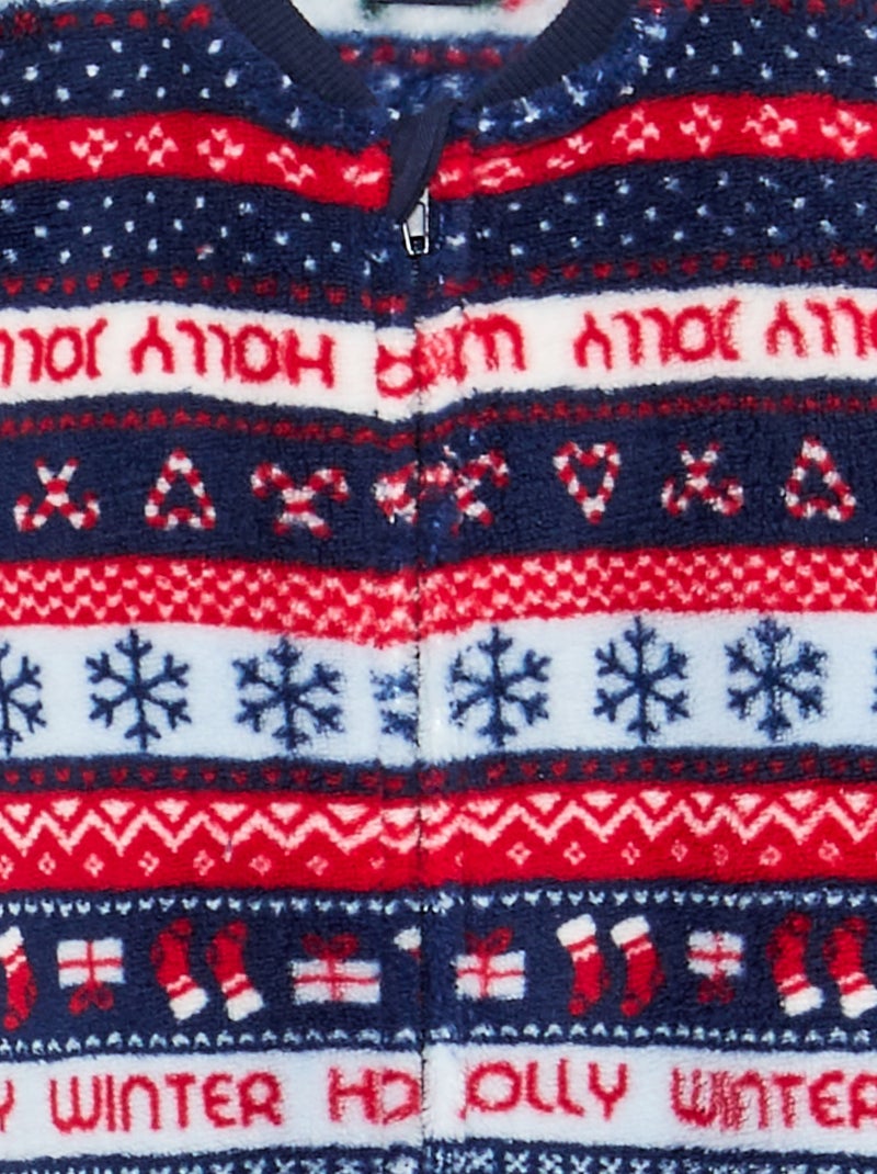 Pyjamapakje van fleece Blauw - Kiabi