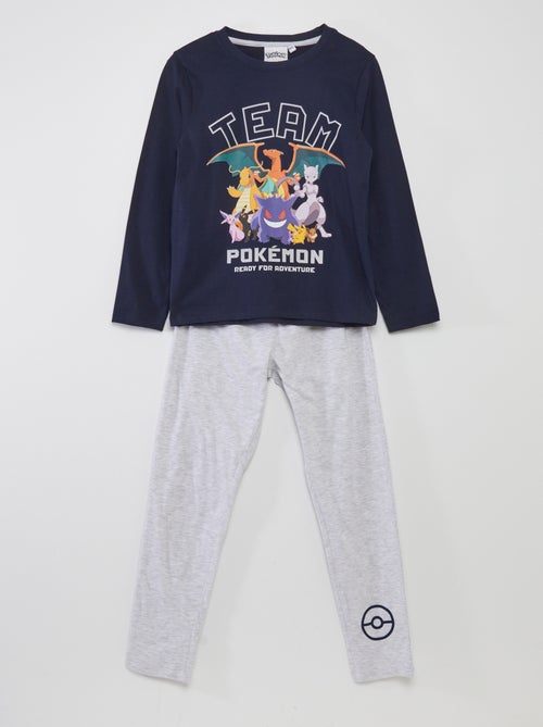 Pyjamaset - T-shirt + broek 'Pokémon' - 2-delig - Kiabi