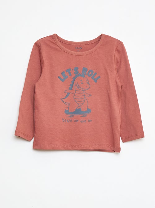 Pyjamaset - T-shirt + legging met print - 2-delig - Kiabi