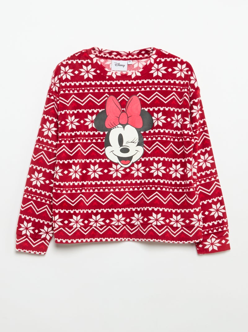 Pyjamaset 'Disney' 'Frozen' van velours Rood - Kiabi