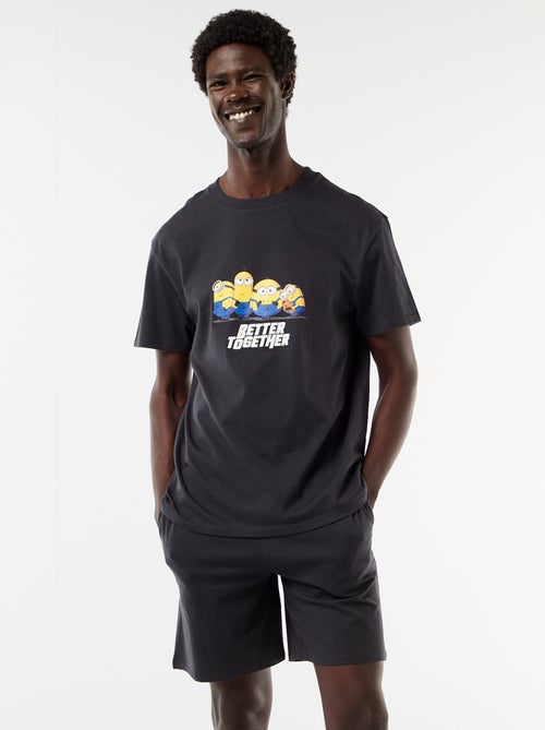 Pyjamaset met short en T-shirt 'Minions' - 2-delig - Kiabi