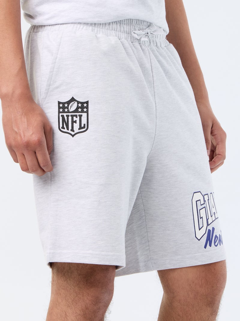 Pyjamaset 'NFL' T-shirt + short - 2-delig Grijs - Kiabi