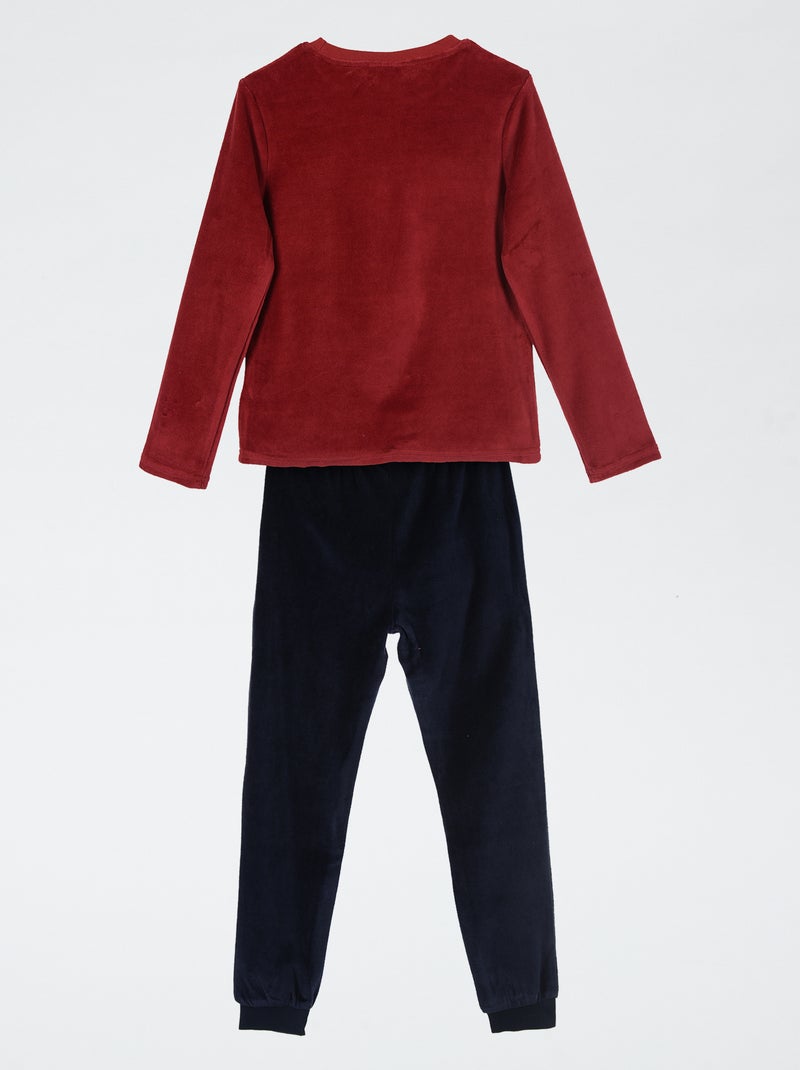 Pyjamaset 'Pikachu' T-shirt met lange mouwen + broek - 2-delig Rood - Kiabi