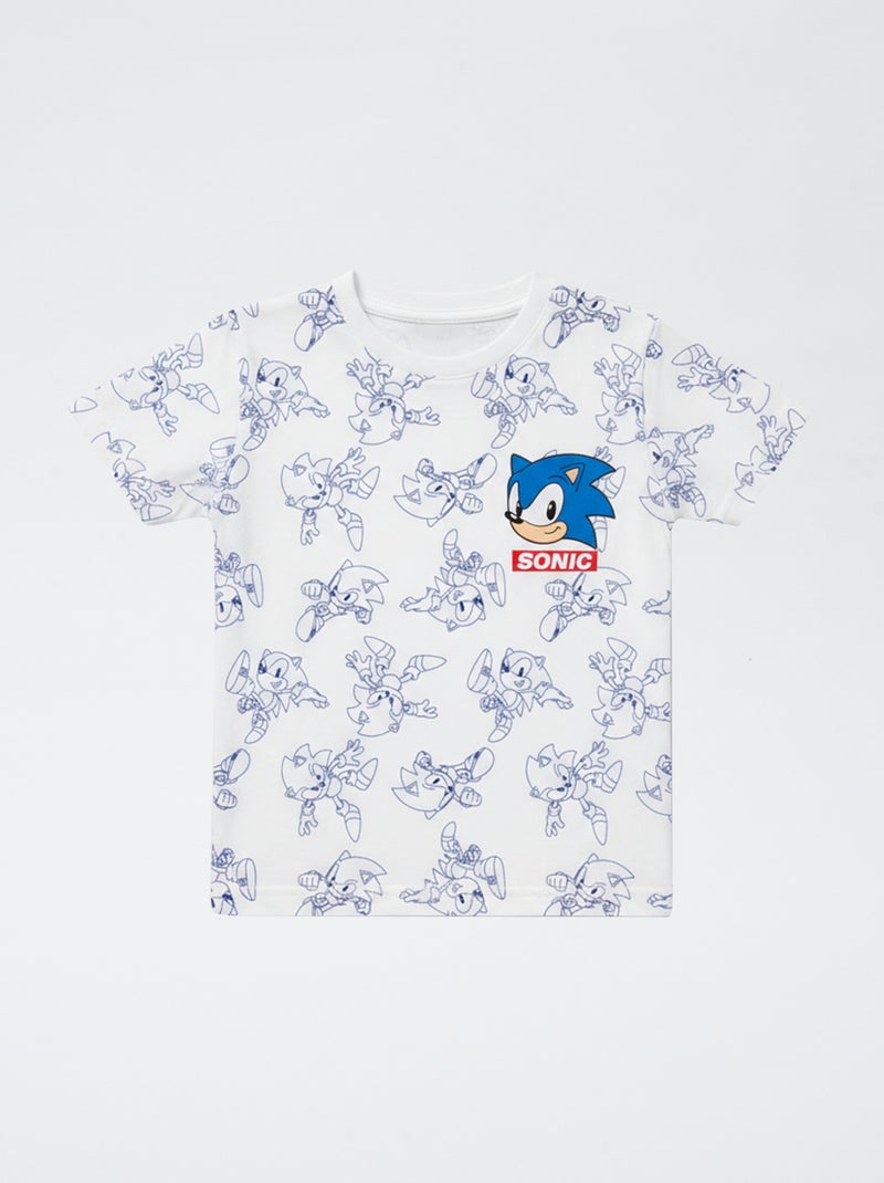 Pyjamaset 'Sonic' van katoen Wit - Kiabi