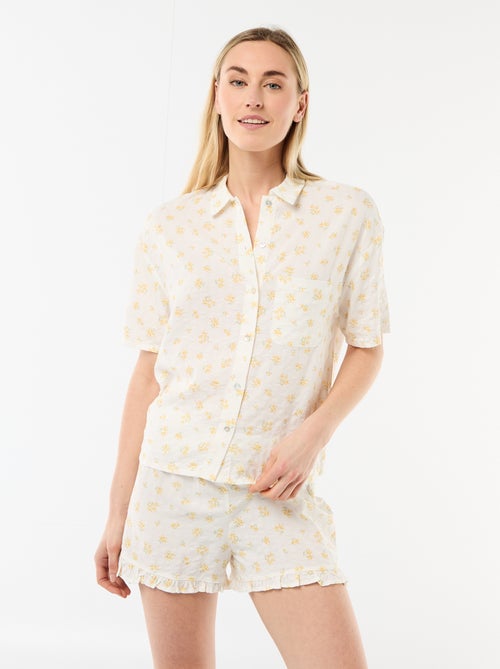 Pyjamaset top + short all-over - Kiabi