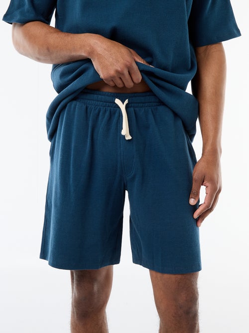 Pyjamaset van gewafelde stof - Kiabi