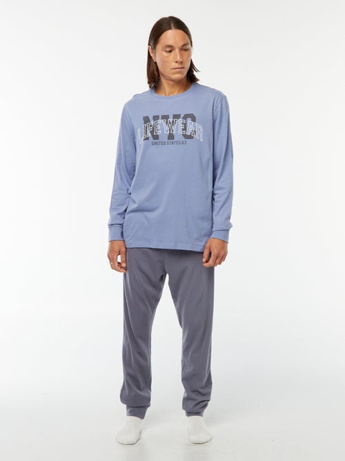 Pyjamasetje - Lange broek + T-shirt - 2-delig - Kiabi