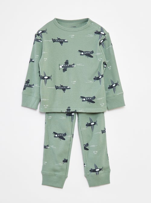 Pyjamasetje - T-shirt + broek - 2-delig - Kiabi